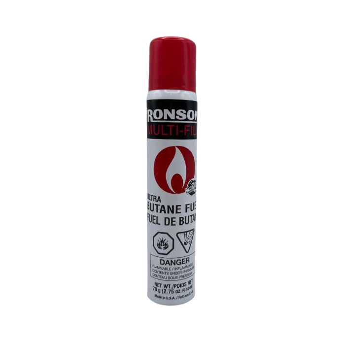 Ronson Multifill Ultra Butane Fuel 78gms Smoke Arsenal